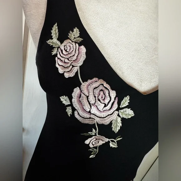 Vintage 90’s y2k Dainty Floral Midi Tulip Dress Gilmore Girls Lorelai Garden - Picture 11 of 13